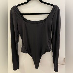 Lululemon Wundermost Ultra-Soft Nulu Square-Neck Long-Sleeve Bodysuit